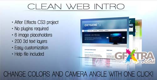 After Effects VideoHive - Clean Web Intro