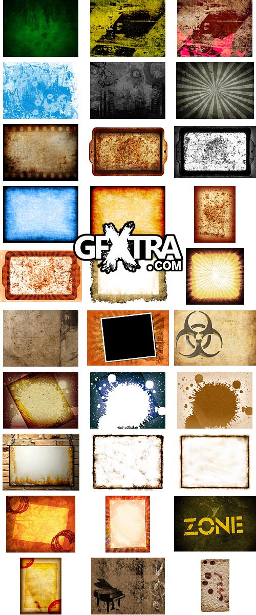 Grunge backgrounds 172 JPG&PNG