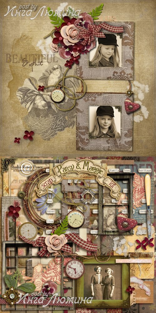 Scrap kit  Pansy Maggie