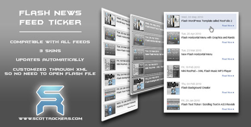 ActiveDen - Flash News Feed Ticker