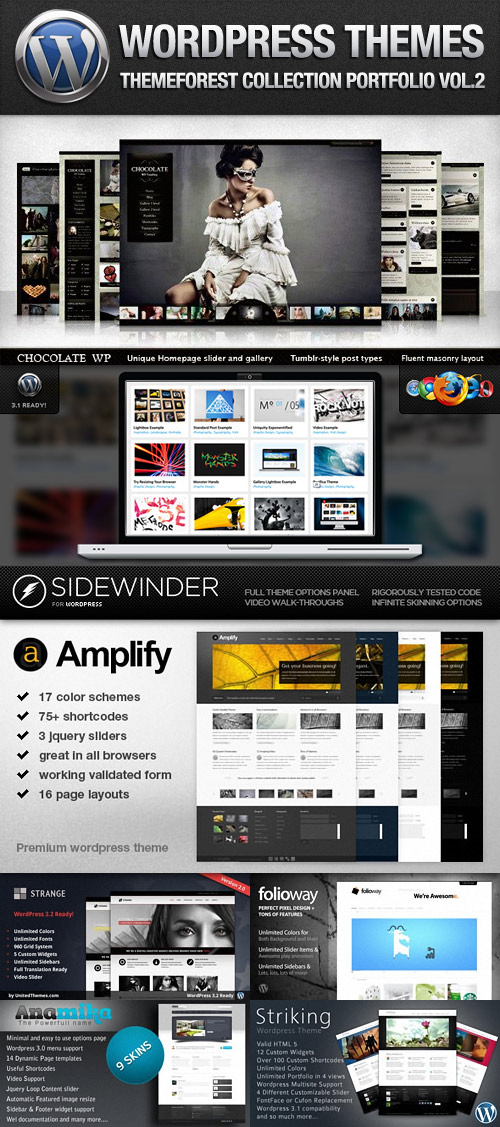 ThemeForest Premium Wordpress Portfolio Themes Vol.2