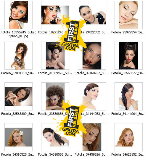 Woman Beauty Closeup Collection #2