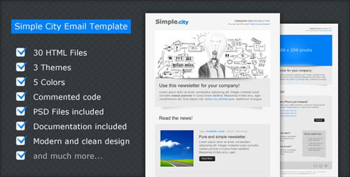 ThemeForest - Simple City - Email Template - RIP