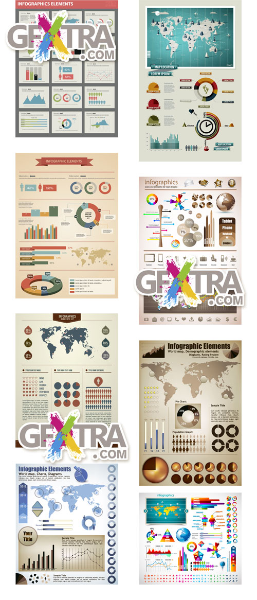 Infographic elements set 35 UNQ EPS