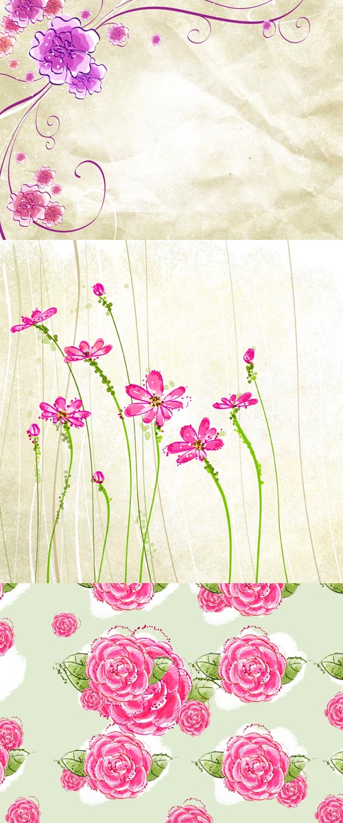 Beautiful floral backgrounds