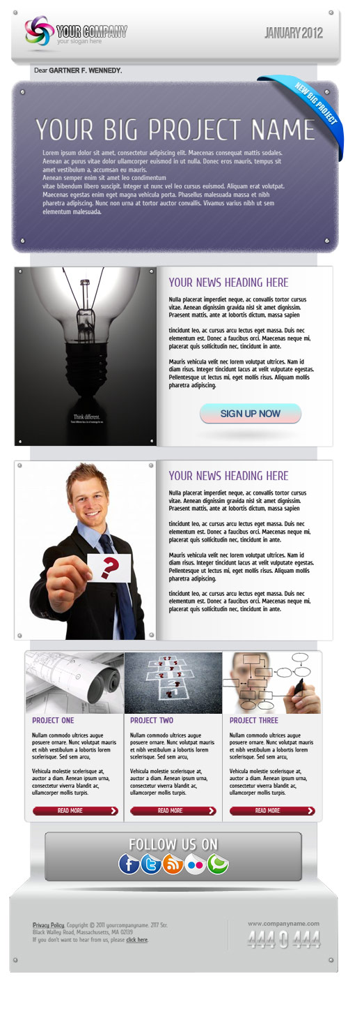 E-Newsletter Template