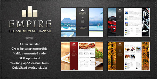 ThemeForest - EMPIRE - Elegant XHTML Template - Rip