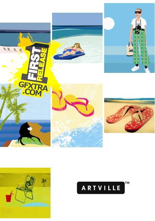 Artville Illustrations IL187 Sand and Surf