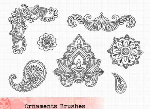 Ornaments Brushes Set