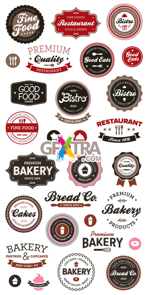 Vintage Labels Vector Set #10