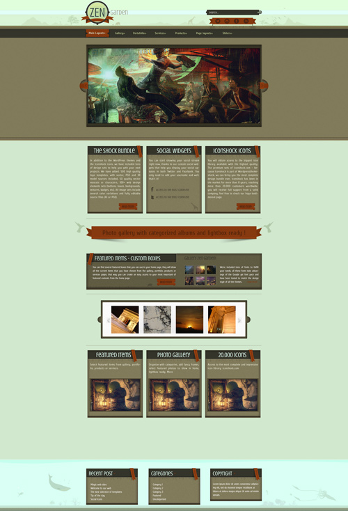 Wordpress Theme - Zengarden