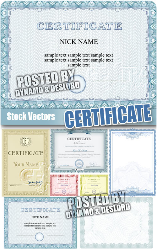 Certificate - Stock Vectors