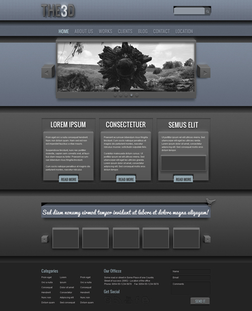 WordPress Theme - The3D