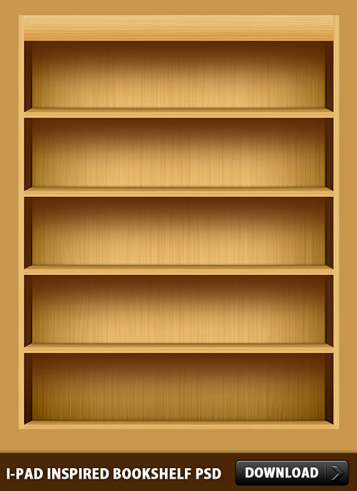 Ipad Bookshelf Psd