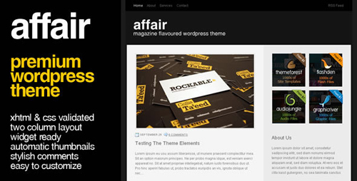 ThemeForest - Affair - premium Wordpress Theme