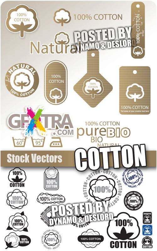 Cotton signs - Stock Vectors