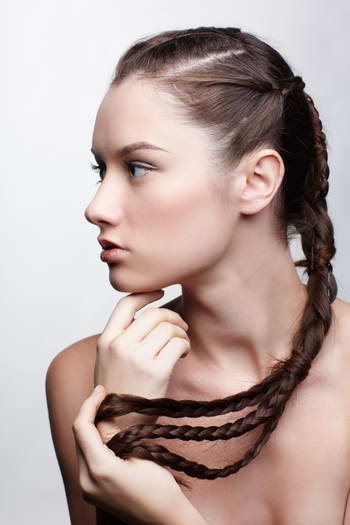 Portraits of a Girl with a Creative Hairstyle II, 32xJPGs