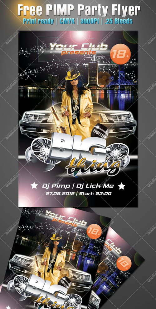 Big Things Party Flyer Template