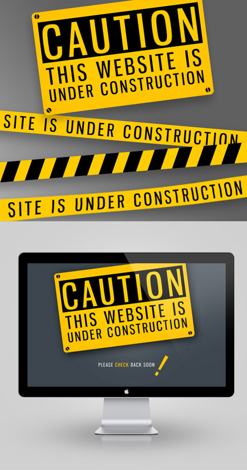 Under Construction Psd Template