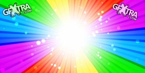 Motion graphic Rainbow Burst (videohive)