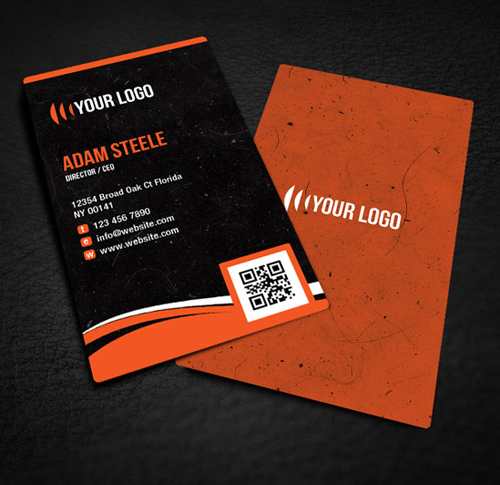 Rounded Corner Business Card Design