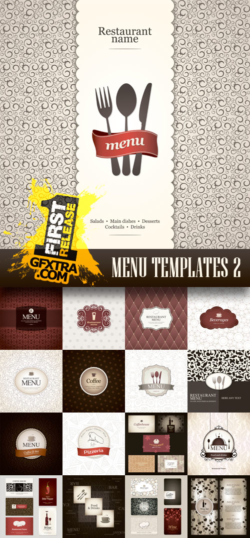 Amazing SS - Menu Templates 2, 25xEPS