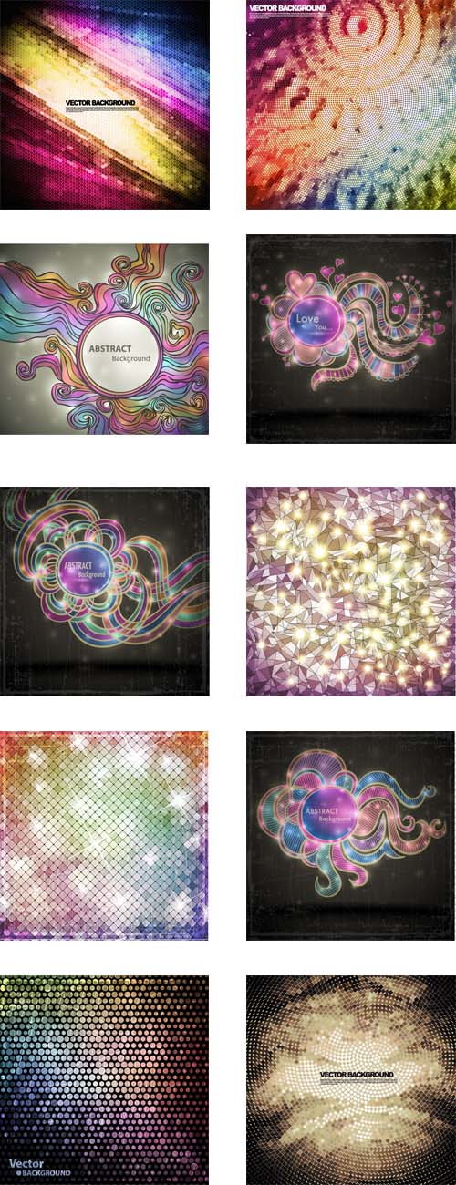 Mosaic abstract background 30xEPS