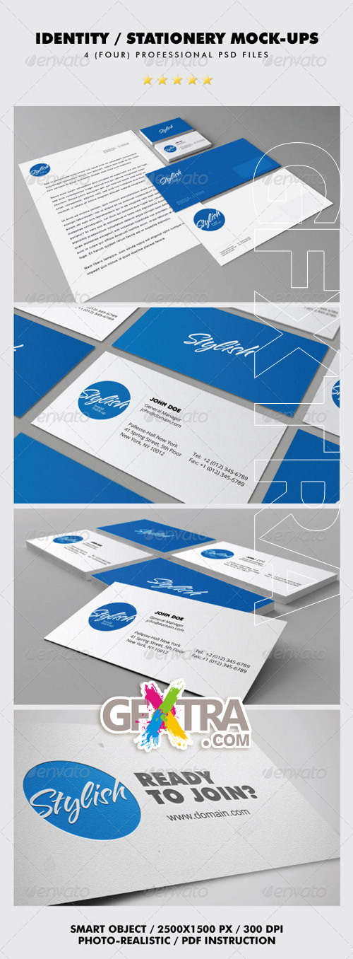 GraphicRiver: Identity - Stationery Mock-ups