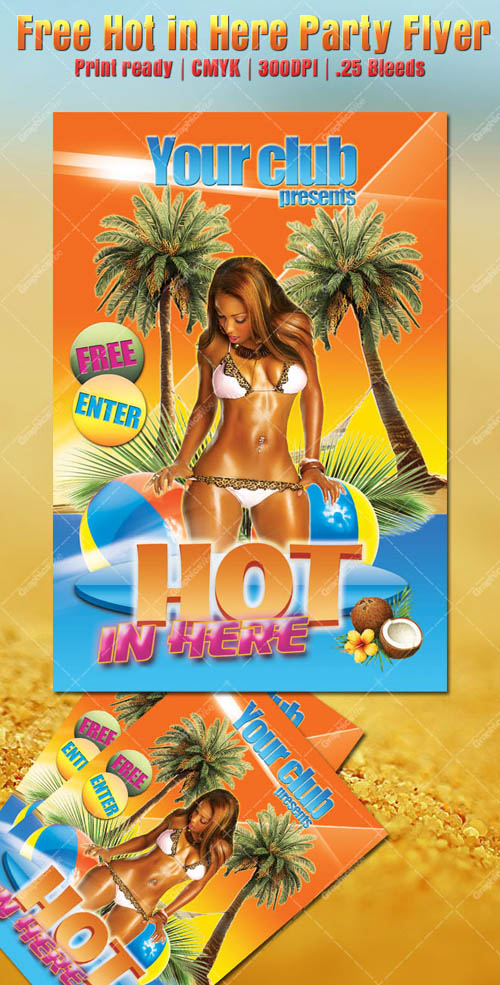 Hot in Here Party Flyer Template