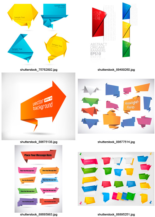 Amazing SS - Origami Design Elements, 25xEPS