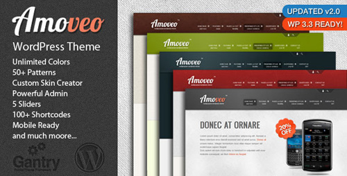 ThemeForest - Amoveo Multipurpose Wordpress Theme (Reupload)