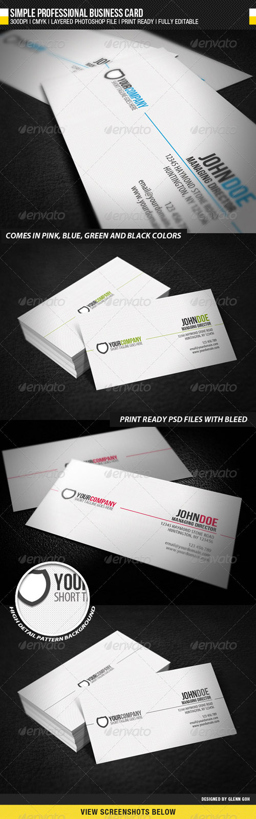 GraphicRiver - Simple Professional Business Card