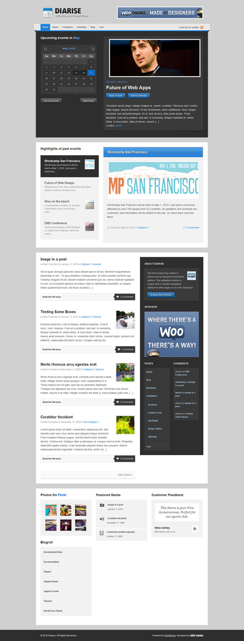 WooTheme - Diarise v1.5.6 For Wordpess