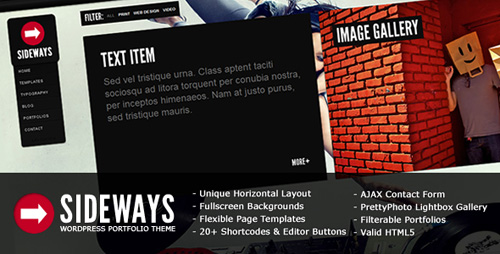 ThemeForest - Sideways v1.7.6 - Portfolio Website WordPress Theme