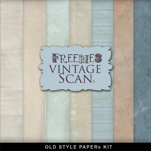 Textures - Old Vintage Backgrounds - Colored Style With Flower Pattern 14