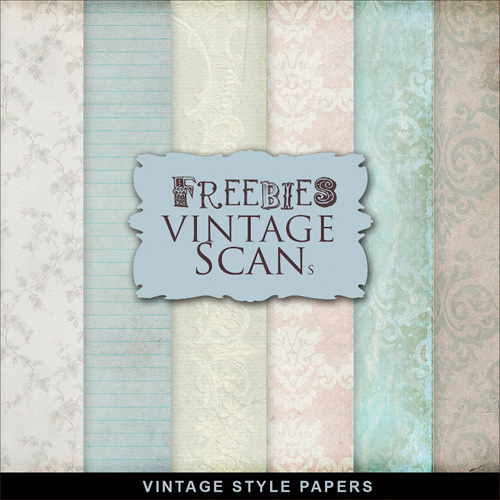 Textures - Old Vintage Backgrounds - Colored Style With Flower Pattern 11