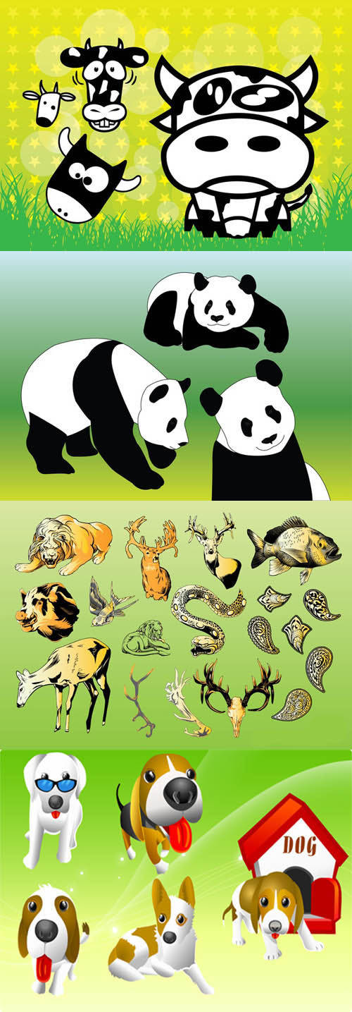 Wildlife Vector Illustrations