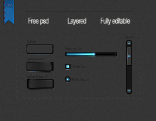 Carbon style GUI set