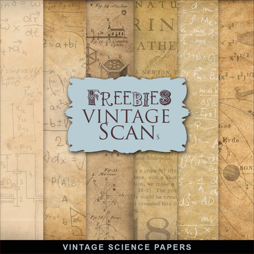 Textures - Vintage Science Papers - Math and Geometry