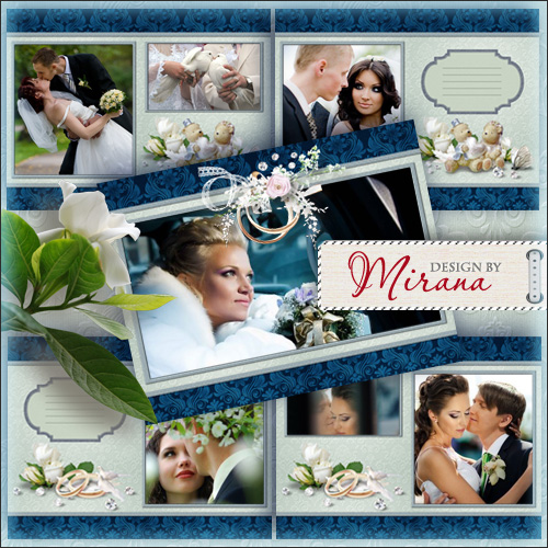 Damask Wedding Album