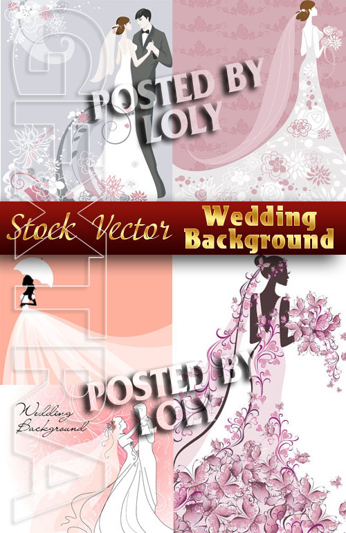 Vintage Wedding - Stock Vector