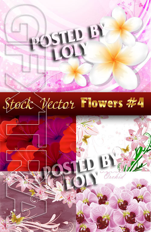 Floral backgrounds #4 - Stock Vector