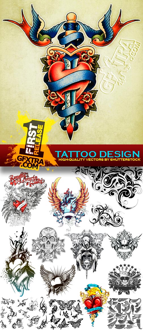 Amazing SS - Tattoo Design, 24xEPS