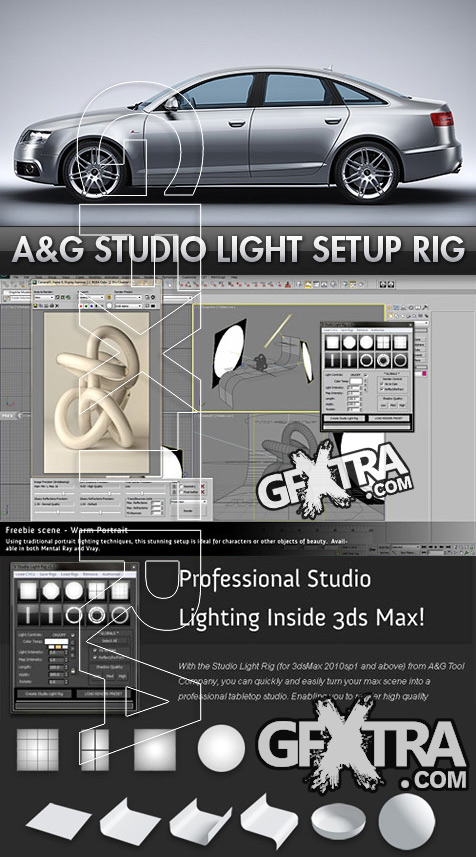 Studio Light Setup Rig for 3DS Max