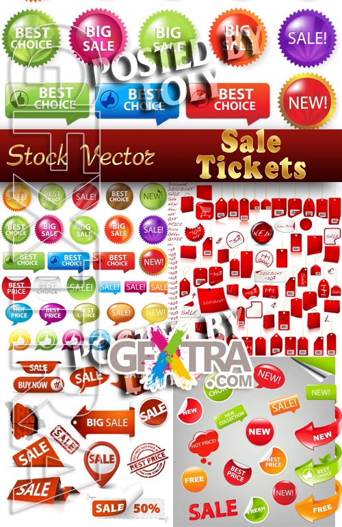 Stickers. SALE - Stock Vector