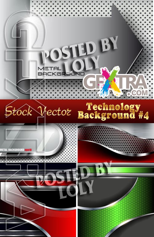 Technology Backgrounds #4 - Stock Vector