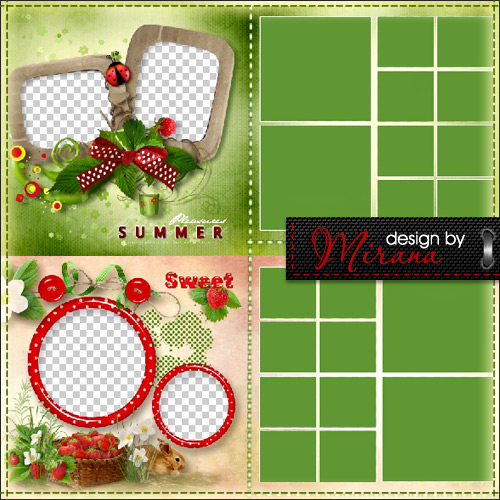 Template summer photobook - Garden