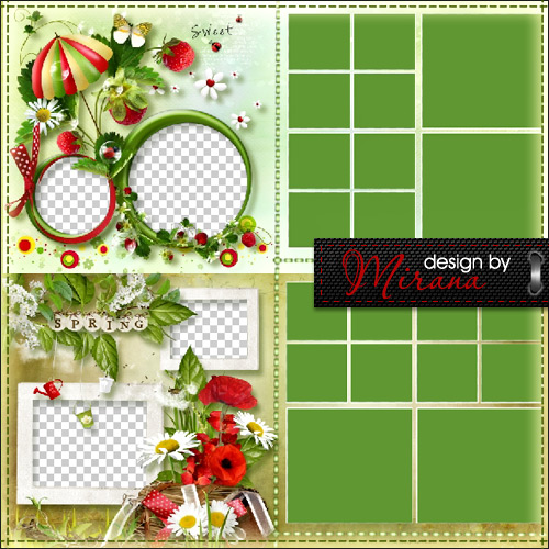 Template summer photobook - Garden