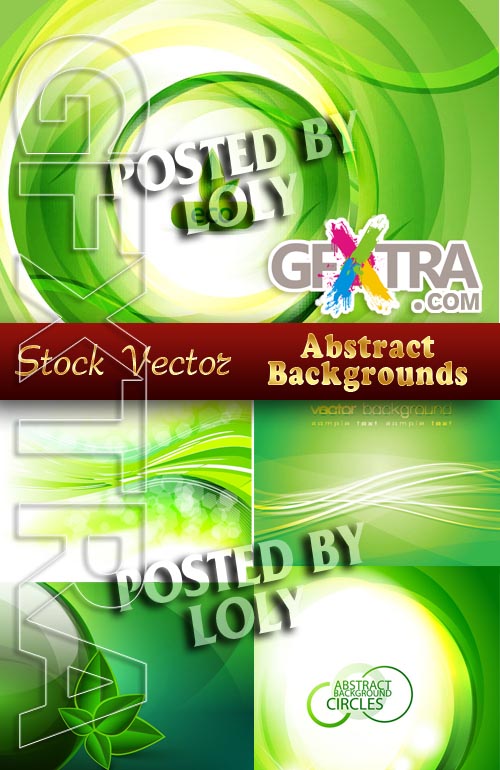 Green Abstract Background - Stock Vector