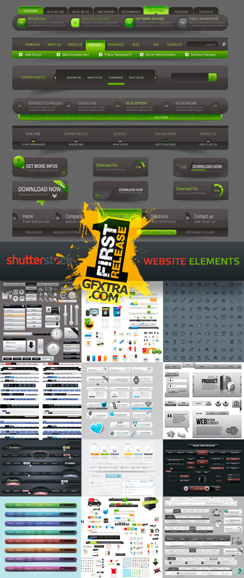 Amazing SS - Website Elements, 25xEPS